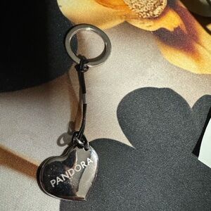 Pandora Silver Heart Key Holder